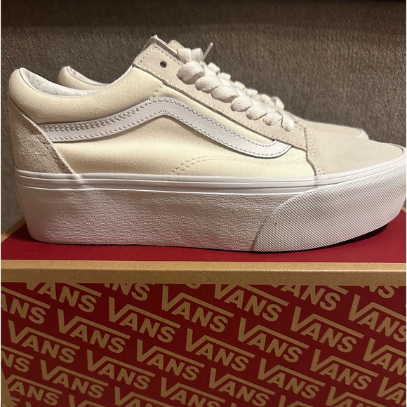Vans Shoes - Vans Old Skool Stack Sneaker Cream Size 9